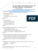 General Organic and Biological Chemistry 7Th Edition Stoker Test Bank Full Chapter PDF