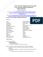 Genetics Analysis and Principles 5Th Edition Brooker Solutions Manual Full Chapter PDF