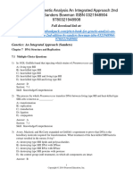 Download Genetic Analysis An Integrated Approach 2Nd Edition Sanders Test Bank  full chapter pdf