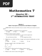 1ST Summative Test