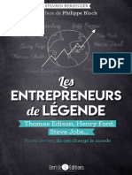 Les Entrepreneurs de Legende Thomas Edison Henry Ford Steve Jobs.partis de Rien Ils Ont Change Le Monde Sylvain Bersinger Z Library