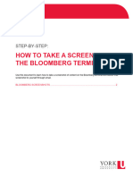 How To Take A Screenshot On The Bloomberg Terminal