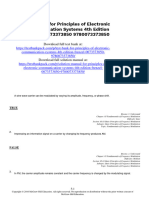 Principles of Electronic Communication Systems 4Th Edition Frenzel Test Bank Full Chapter PDF