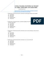 Genetics Canadian 2Nd Edition Hartwell Test Bank Full Chapter PDF