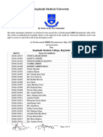 MBBS 2020 1st Year Result 1