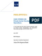 Case Study: Private Sector Development and Operations in The Philippines