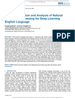 Feature Extraction and Analysis of Natural Languag