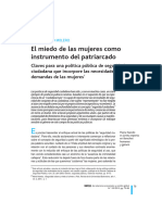 El Miedo de Las Mujeres Como Instrumento Del Patriarcado