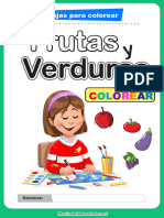 Frutas y Verduras Colorear