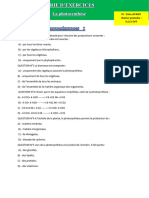 Photosynthese Exercices