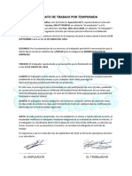 Contrato de Trabajo Por Tiempo Parcial