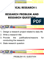 Research Problem and Question