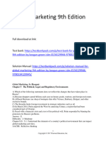 Global Marketing 9Th Edition Keegan Test Bank Full Chapter PDF