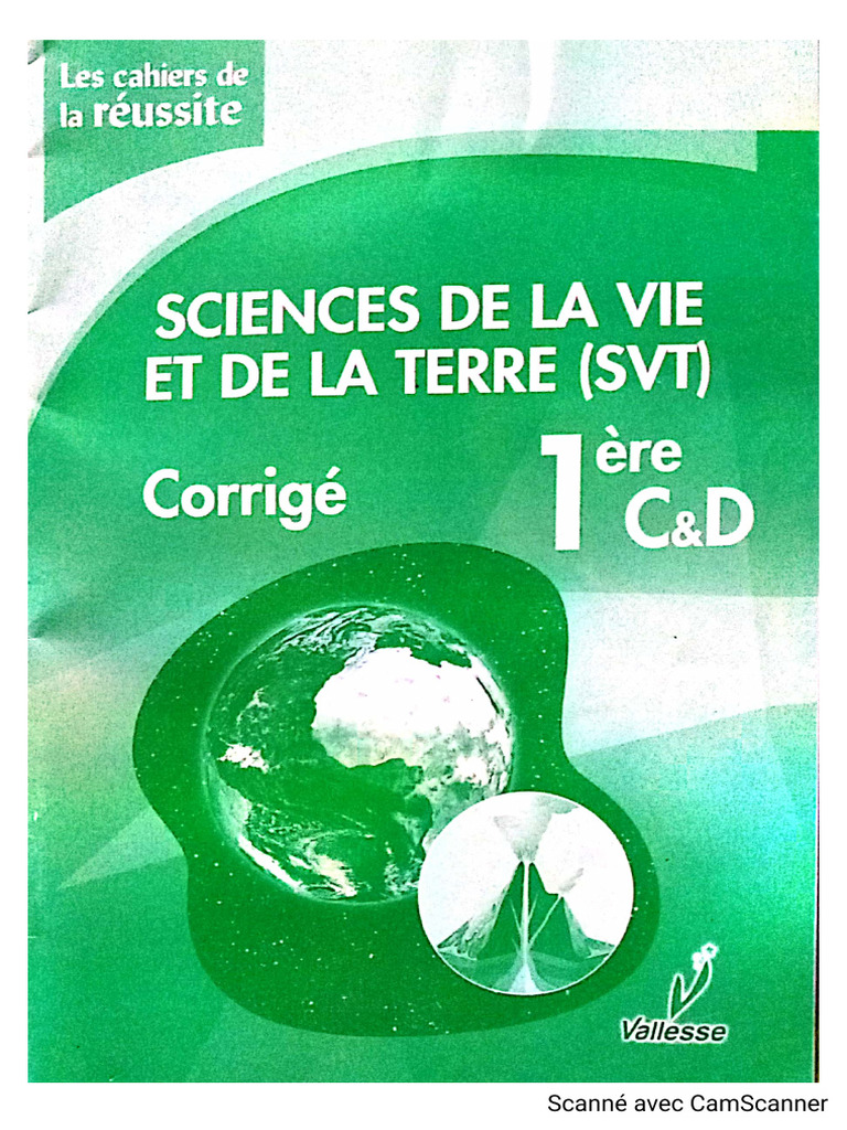 Corrigé Vallès SVT | PDF