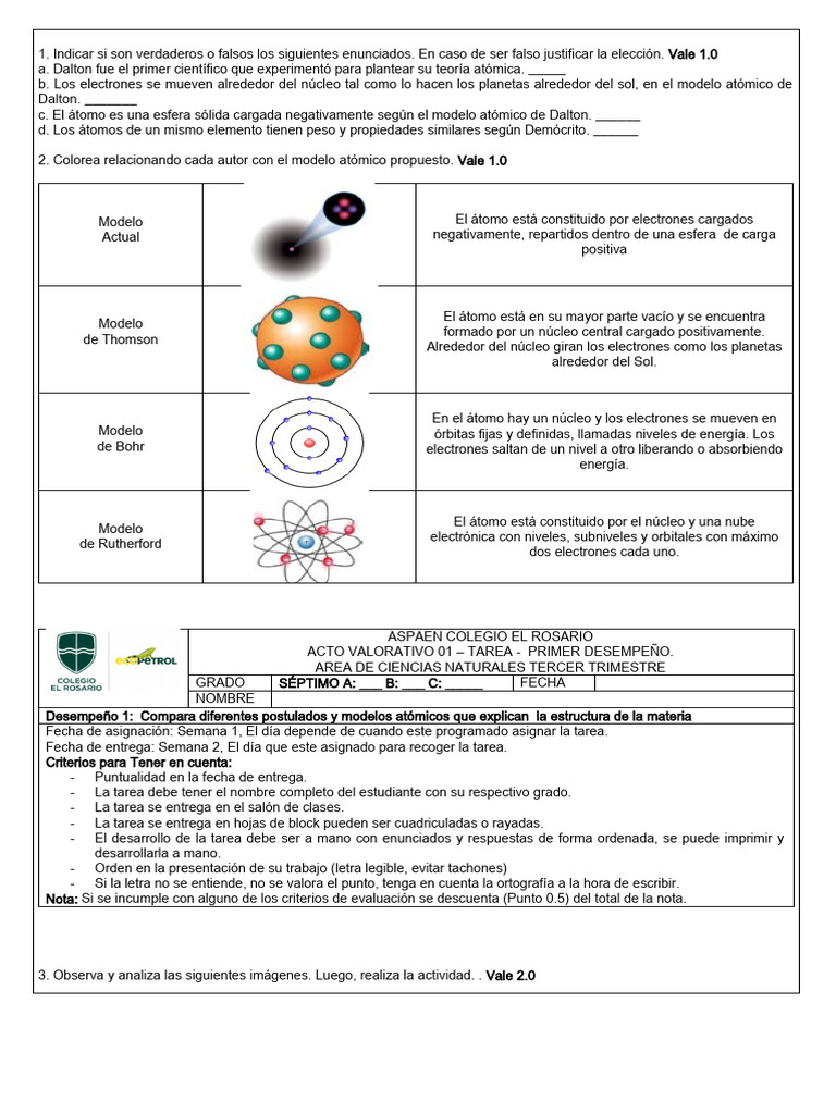 Tarea Alfonso | PDF | Átomos | Núcleo atómico
