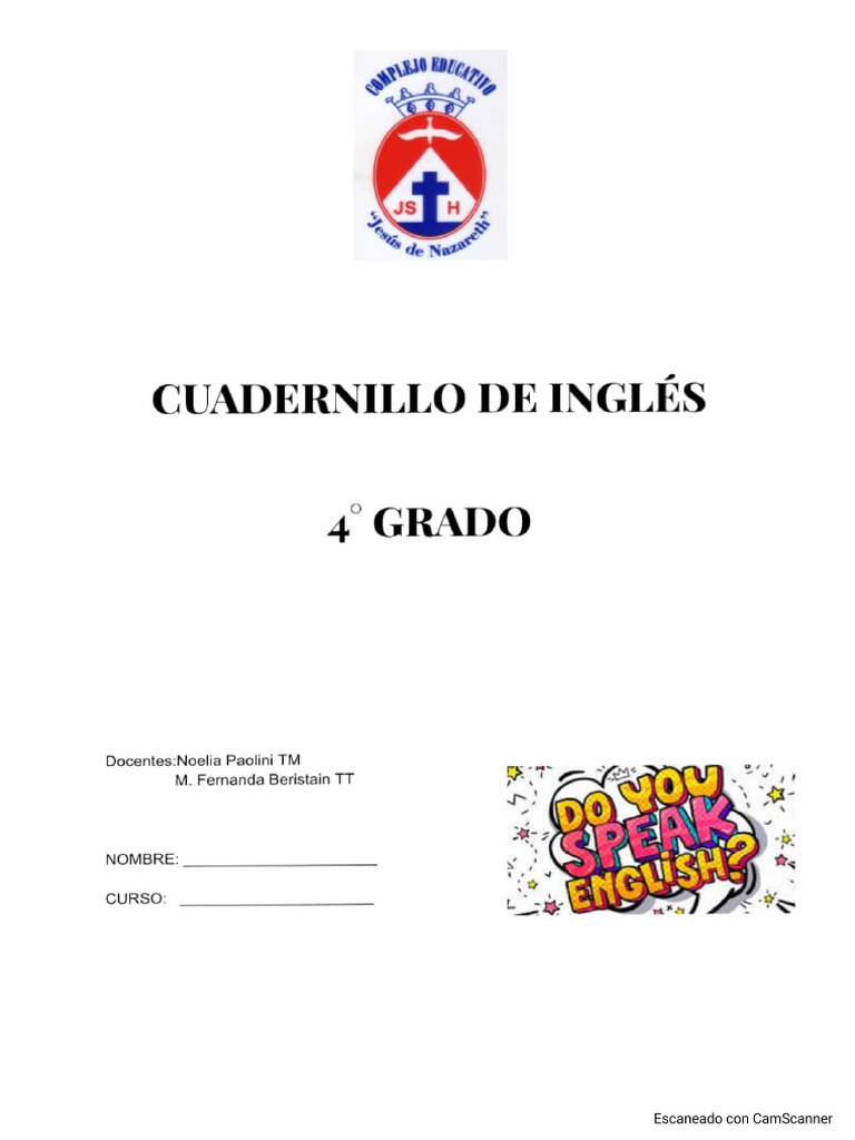 Cuadernillo Inglés 4to | PDF