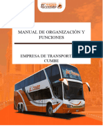 Manual de Organización y Funciones El Cumbe