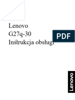Instrukcja Obslugi LENOVO G27q 30