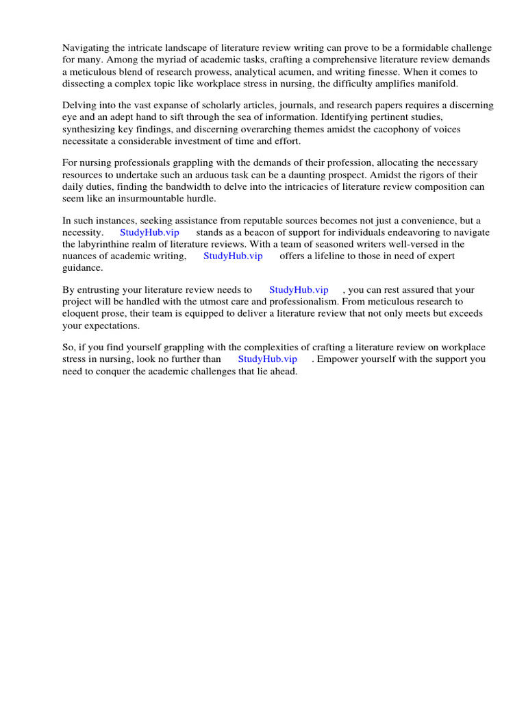 workplace-stress-in-nursing-literature-review-pdf-nursing-stress