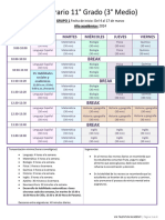 Horario 3ro Medio Grupo 1 2024