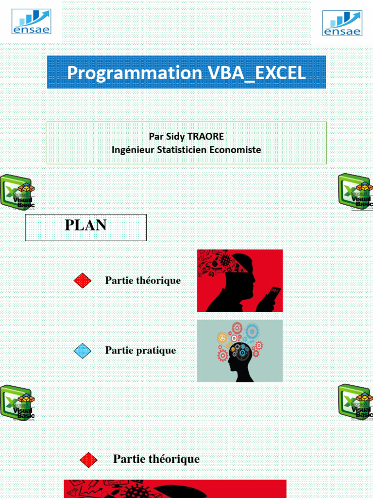 Introduction à la Programmation VBA Excel | PDF | Visual Basic for ...