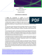 Comunicado Ao Mercado - Esclarecimentos Sobre Notícia Veiculada Na Mídia