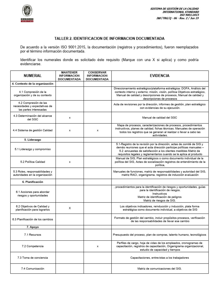 Requisitos de Información Documentada ISO 9001 | PDF | Sistema de ...