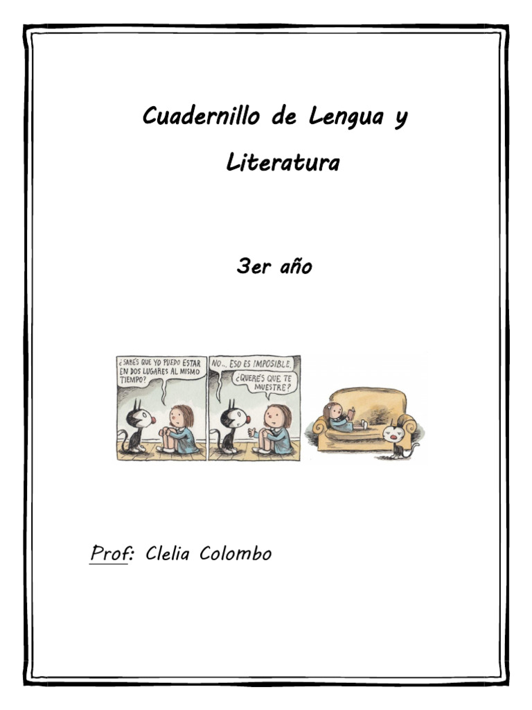 Cuadernillo de Lengua y Literatura 3er Año | PDF | Teatro | Publicidad
