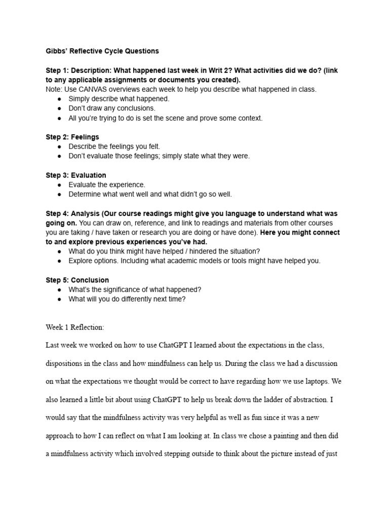 Weekly Reflections Pdf Mindfulness Wikipedia