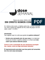 Dose Semanal - em Cristo Somos Completos