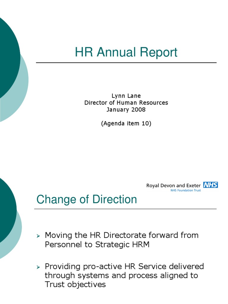 HR Annual Report 2008 Overview | PDF | Employment | Human Resource ...