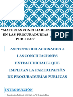 Materias Conciliables en Las Procuradurias Publicas MODULO 3