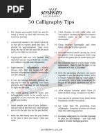 Scribblers 50 Calligraphy Tips 2022