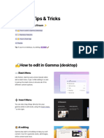 Gamma Tips and Tricks