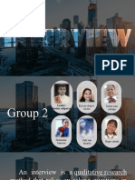 Group 2 Interview