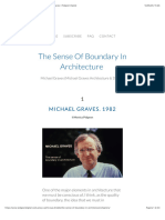 The Sense of Boundary in Architecture - Michael Graves - Pidgeon Digital