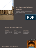 Introduction To The British Museum: by Bordei Cristian