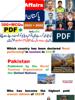 Pak & Intl Current Affairs 2022 & 2023 With PDF