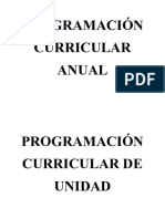 Programación Curricular Anual