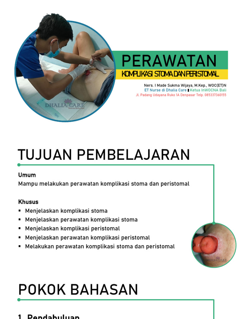 Perawatan Komplikasi Stoma dan Peristomal | PDF