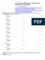 Basic Technical Mathematics 10Th Edition Washington Test Bank Full Chapter PDF