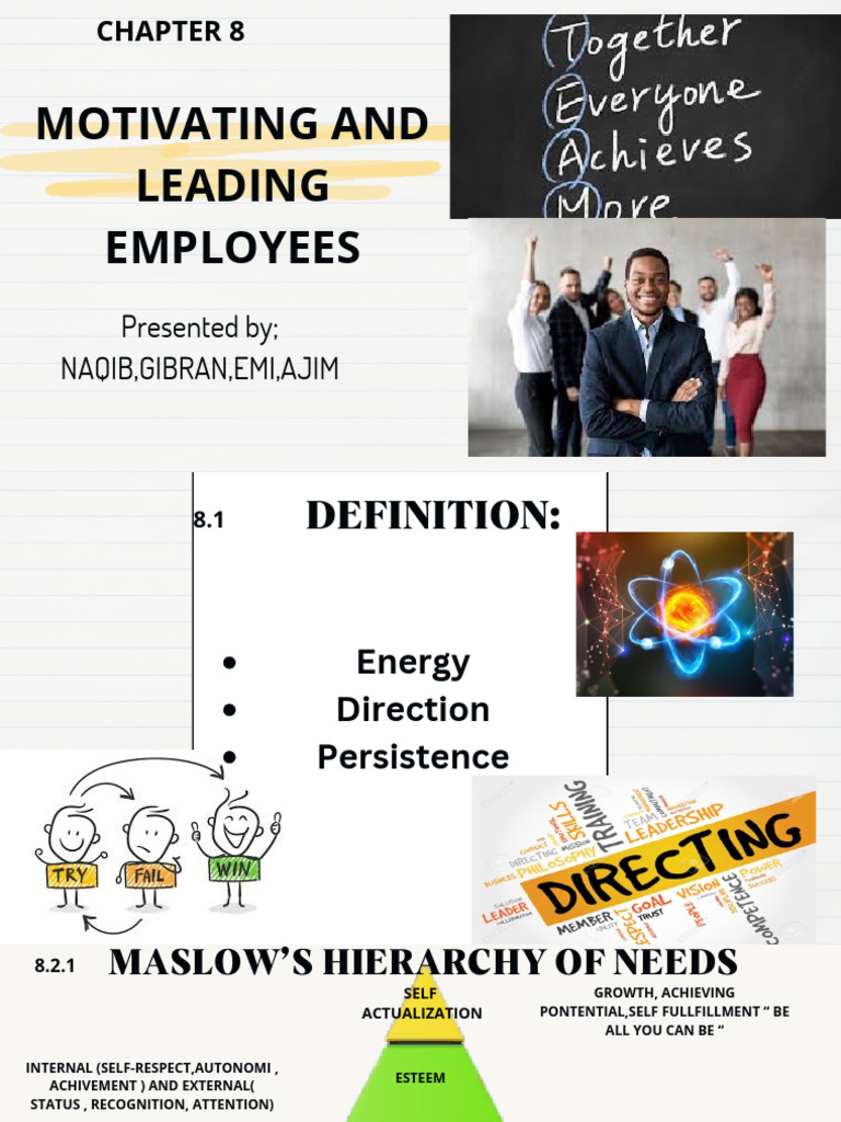 Mgt Leader : Motivation | PDF | Leadership | Motivational