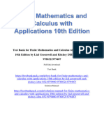 Test Bank For Finite Mathematics and Calculus With Applications 10th Edition by Lial Greenwell and Ritchey ISBN 0321979400 9780321979407