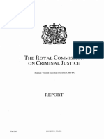 Royal Comission of Criminal Justice
