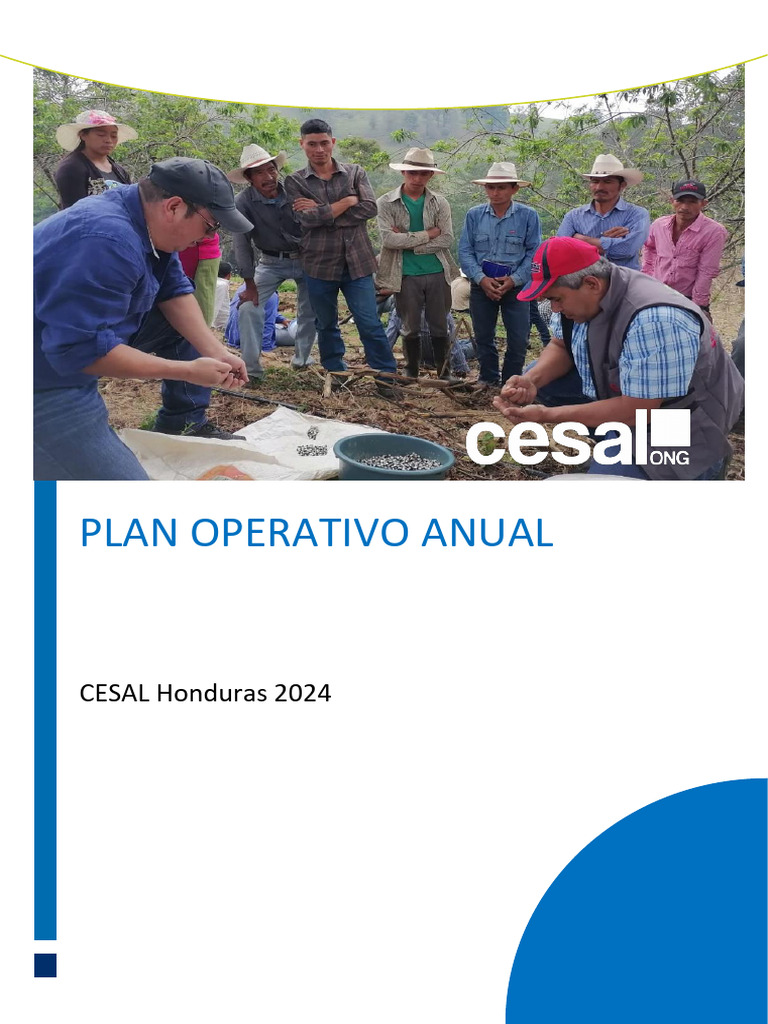 Plan Operativo CESAL Honduras 2024 | PDF | Honduras | Organización no ...