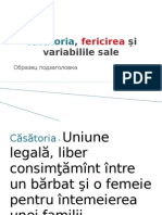 Căsătoria, Fericirea Şi Variabilile Sale