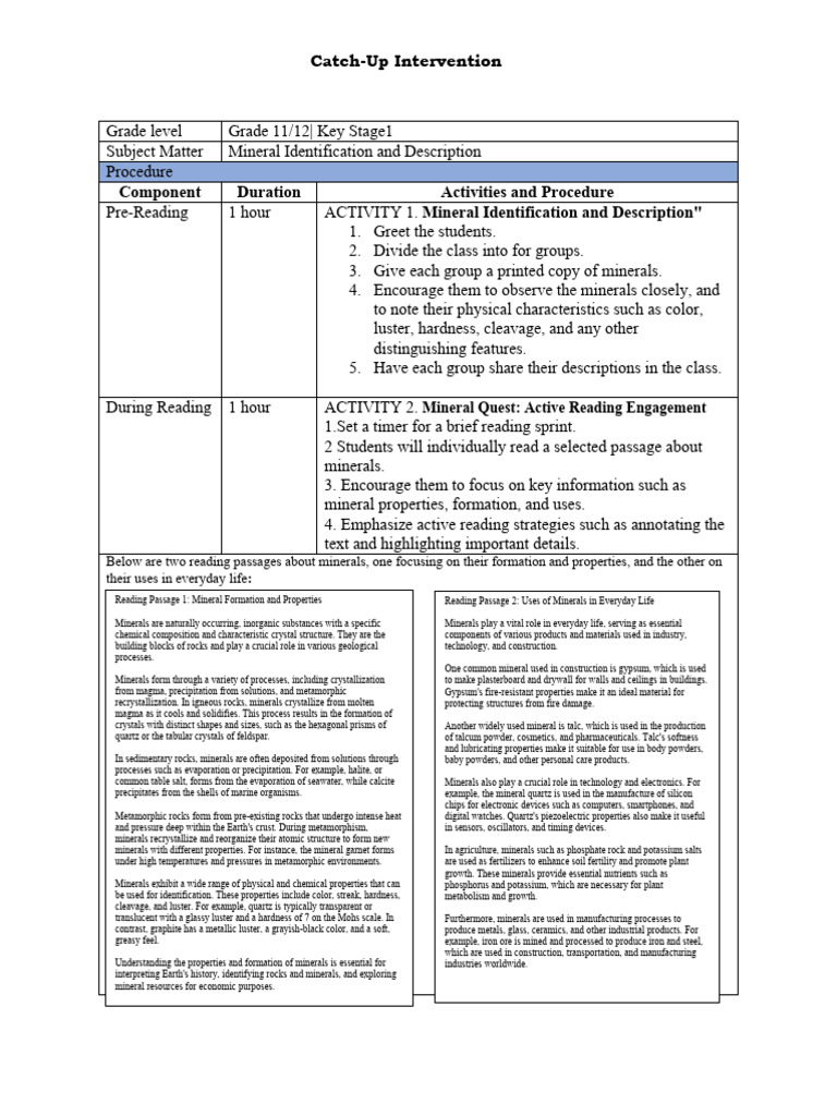 Mineral Identification and Uses Guide | PDF | Minerals | Rock (Geology)
