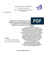 Programa de Concientización para El Rescate de Los Valores Sociales y Prevención de Las Patologías Bases de La Comunidad de Guacurebo Paroquia Moruy