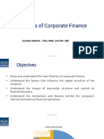 Theories of Corporate Finance