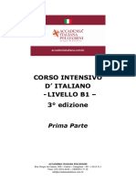 Corso Intensivo D' Italiano - Livello B1 - 3° Edizione: Prima Parte